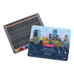 Derwent Procolour Pencil 24 Pencil Tin Set