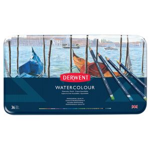 Derwent Watercolor Pencil 36 Color Set Tin