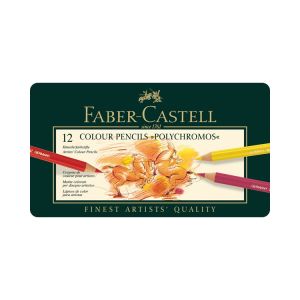 Faber Castell Polychromos Pencil Tin of 12