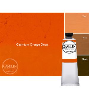 Gamblin Artist Oil Color 37ml Cadmium Orange Deep ⚠️