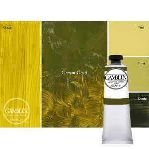 Gamblin Artist Oil Color 37ml Green Gold