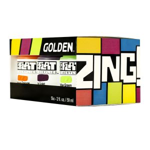 Golden Soflat Matte Acrylic 2oz Zing Set of 6