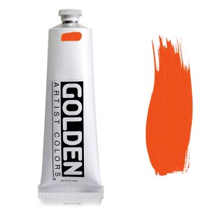 Golden Heavy Body Acrylic Vat Orange 2oz