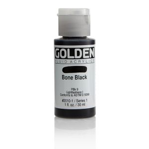 Golden Fluid Acrylic Bone Black 1oz ⚠️