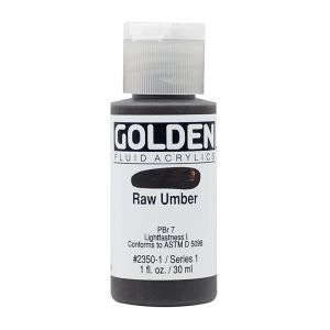 Golden Fluid Acrylic Burnt Umber Light 1oz ⚠️