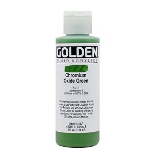 Golden Fluid Acrylic Chromium Oxide Green 4oz