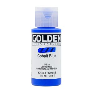 Golden Fluid Acrylic Cobalt Blue 1oz ⚠️