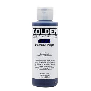 Golden Fluid Acrylic Dioxazine Purple 4oz