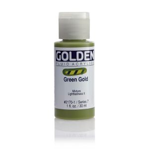 Golden Fluid Acrylic Green Gold 1oz ⚠️