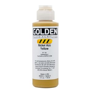 Golden Fluid Acrylic Nickel Azo Yellow 4oz ⚠️