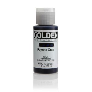 Golden Fluid Acrylic Paynes Gray 1oz ⚠️