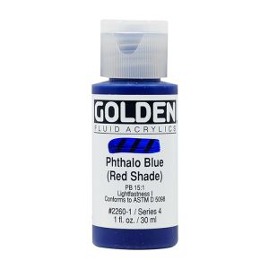 Golden Fluid Acrylic Pthalo Blue Red Shade 1oz