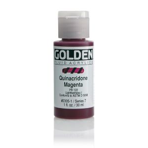 Golden Fluid Acrylic Quinacridone Magenta 1oz