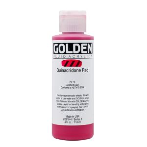 Golden Fluid Acrylic Quinacridone Red 4oz