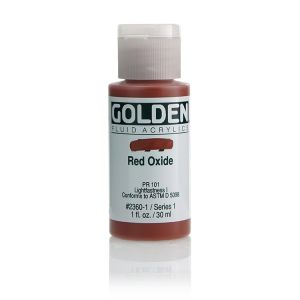 Golden Fluid Acrylic Red Oxide 1oz