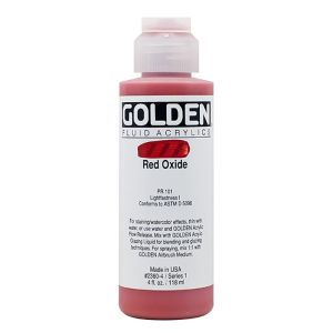 Golden Fluid Acrylic Red Oxide 4oz