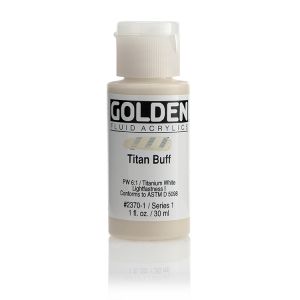 Golden Fluid Acrylic Titanium Buff 1oz