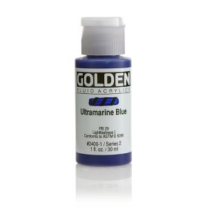 Golden Fluid Acrylic Ultramarine Blue 1oz