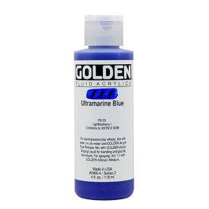 Golden Fluid Acrylic Ultramarine Blue 4oz