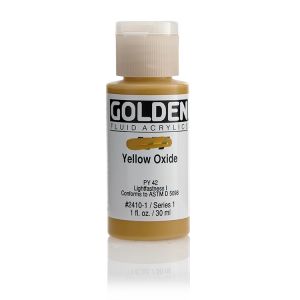 Golden Fluid Acrylic Yellow Oxide 1oz ⚠️