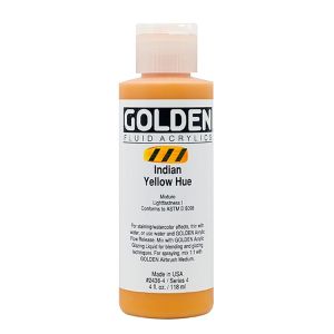 Golden Fluid Acrylic Indian Yellow Hue 4oz ⚠️