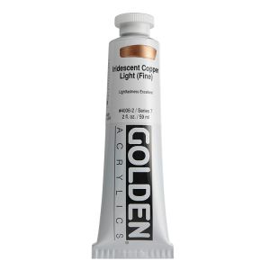 Golden Heavy Body Acrylic Iridescent Copper Light 2oz