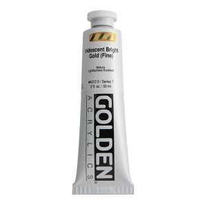 Golden Heavy Body Acrylic Iridescent Bright Gold 2oz ⚠️