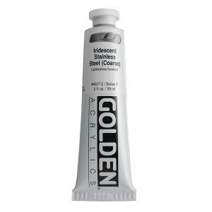 Golden Heavy Body Acrylic Iridescent Stainless Coarse 2oz ⚠️