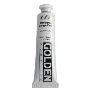 Golden Heavy Body Acrylic Interference Orange 2oz