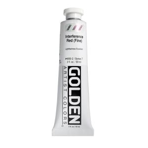 Golden Heavy Body Acrylic Interference Red 2oz
