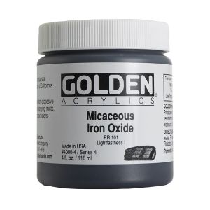 Golden Heavy Body Acrylic Iridescent Mica Iron Oxide 4oz ⚠️