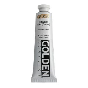 Golden Heavy Body Acrylic Iridescent Coarse Gold 2oz