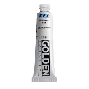 Golden Heavy Body Acrylic Fluorescent Blue 2oz ⚠️