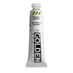 Golden Heavy Body Acrylic Fluorescent Chartreuse 2oz ⚠️