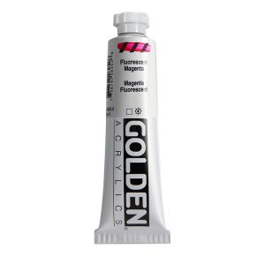 Golden Heavy Body Acrylic Fluorescent Magenta 2oz ⚠️