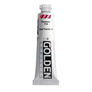 Golden Heavy Body Acrylic Fluorescent Pink 2oz ⚠️