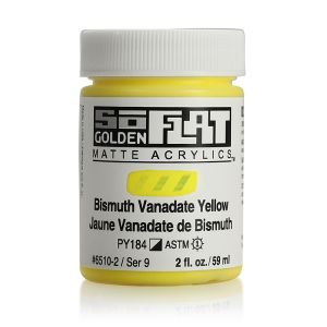 Golden SoFlat Matte Acrylic 2oz Bismuth Vanadate Yellow S9