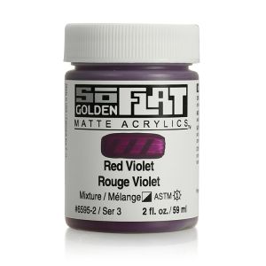 Golden SoFlat Matte Acrylic 2oz Red Violet S3