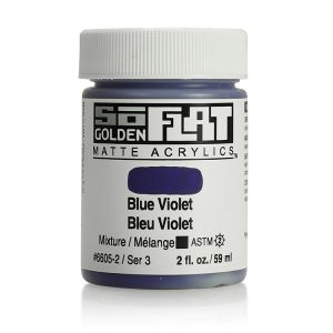 Golden SoFlat Matte Acrylic 2oz Blue Violet S3