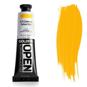 Golden Open Acrylic Cadmium Yellow Dark 2oz ⚠️