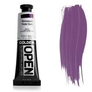 Golden Open Acrylic Permanent Violet Dark 2oz