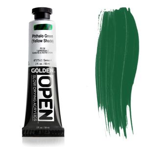 Golden Open Acrylic Phthalo Green Yellow Shade 2oz
