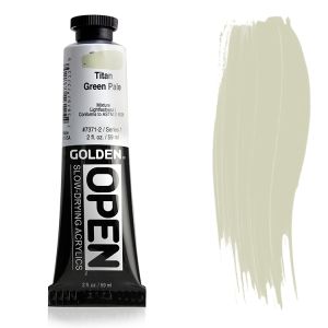 Golden Open Acrylic Titanium Green Pale 2oz