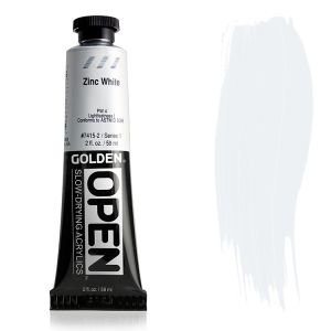 Golden Open Acrylic Zinc White 2oz