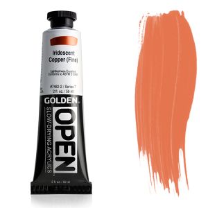 Golden Open Acrylic Iridescent Copper Fine 2oz