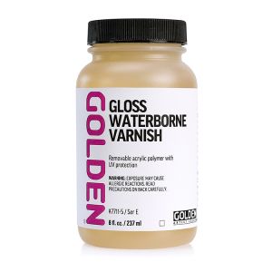 Golden Waterborne Acrylic Varnish UVLS Gloss 8oz