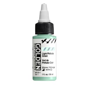 Golden High Flow Acrylic Light Pthalo Green 1oz