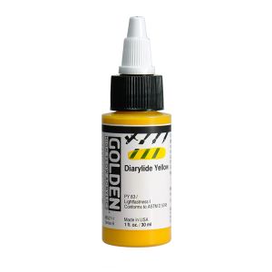 Golden High Flow Acrylic Diarylide Yellow 1oz