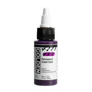 Golden High Flow Acrylic Permanent Violet Dark 1oz