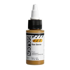 Golden High Flow Acrylic Raw Sienna 1oz ⚠️